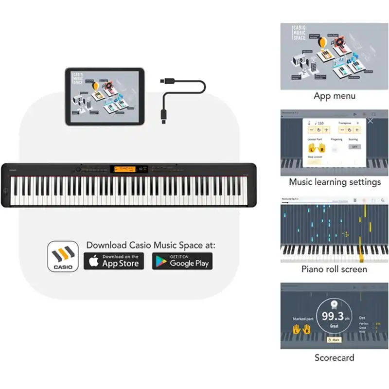 CASIO CDP-S360BK PIANO DIGITAL + ADAPTADOR (6)