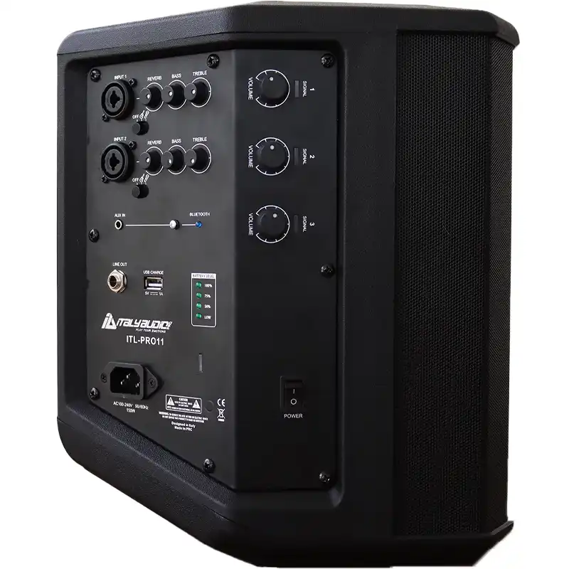 ITALY AUDIO ITL-PRO11 CAJA AMPLIFICADA RECARGABLE DE 6.5″ (5)