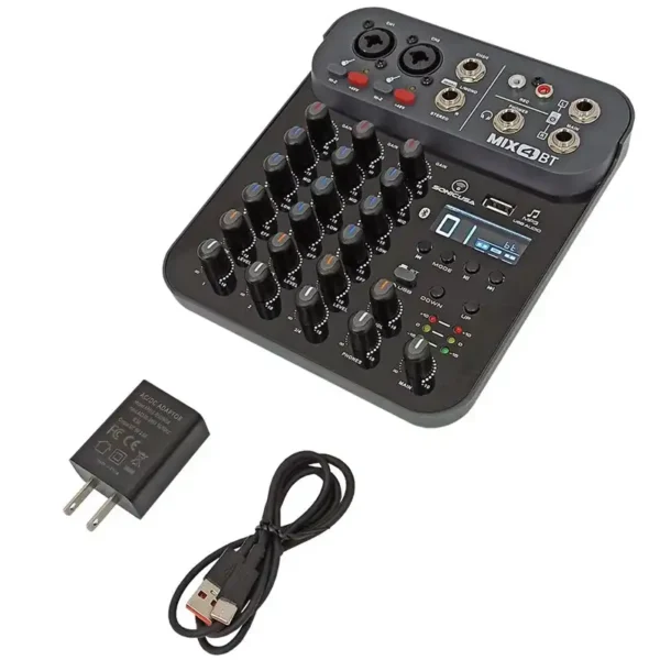 SONICUSA MIX4BT CONSOLA PLANA DE 4 CANALES - Imagen 2
