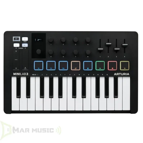 TECLADO MIDI ARTURIA MINILAB 3 - NEGRO