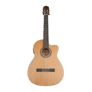 Guitarra Eléctrica Clásica Mayer LC-162CEQ Natural | Sonido Versátil y Amplificación Integrada