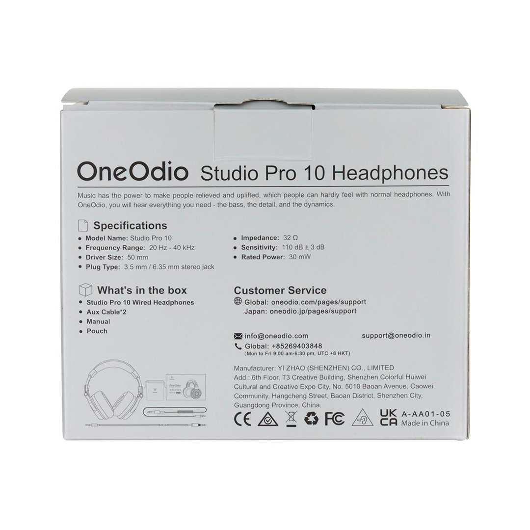 Audífono DJ OneOdio Pro-10 Estudio Profesional | Monitoreo y Mezcla de Audio - Imagen 4